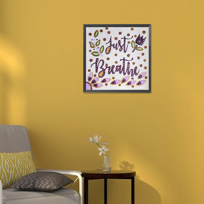 Calligraphy And Painting - Full Round Drill Diamond Painting 30*30CM