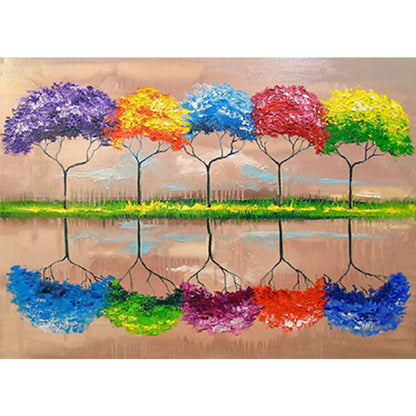 Colorful Tree - Full Round Drill Diamond Painting 40*30CM