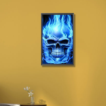 Skull - Full Round Drill Diamond Painting 30*50CM