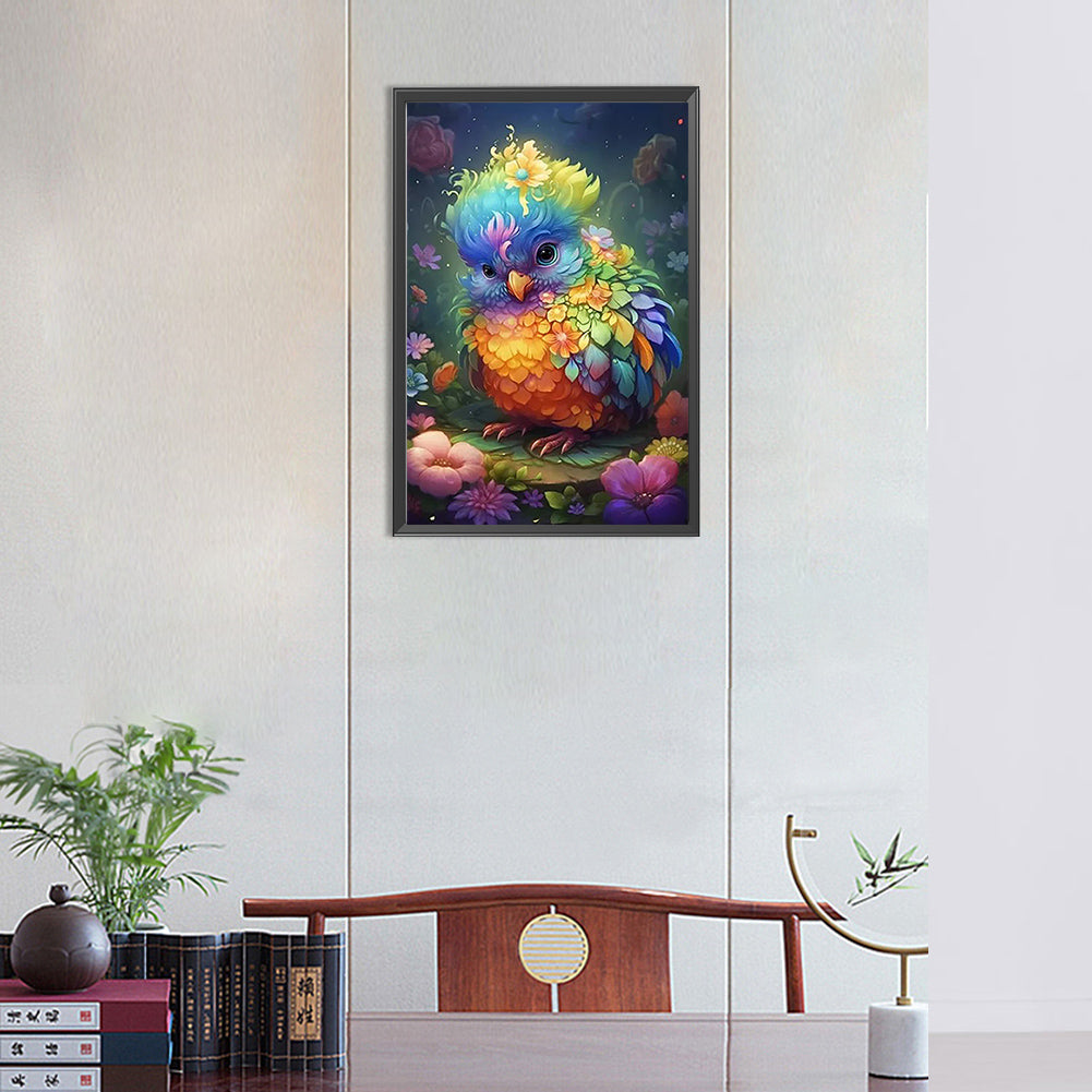 Little Owl - Full Round Drill Diamond Painting 30*45CM