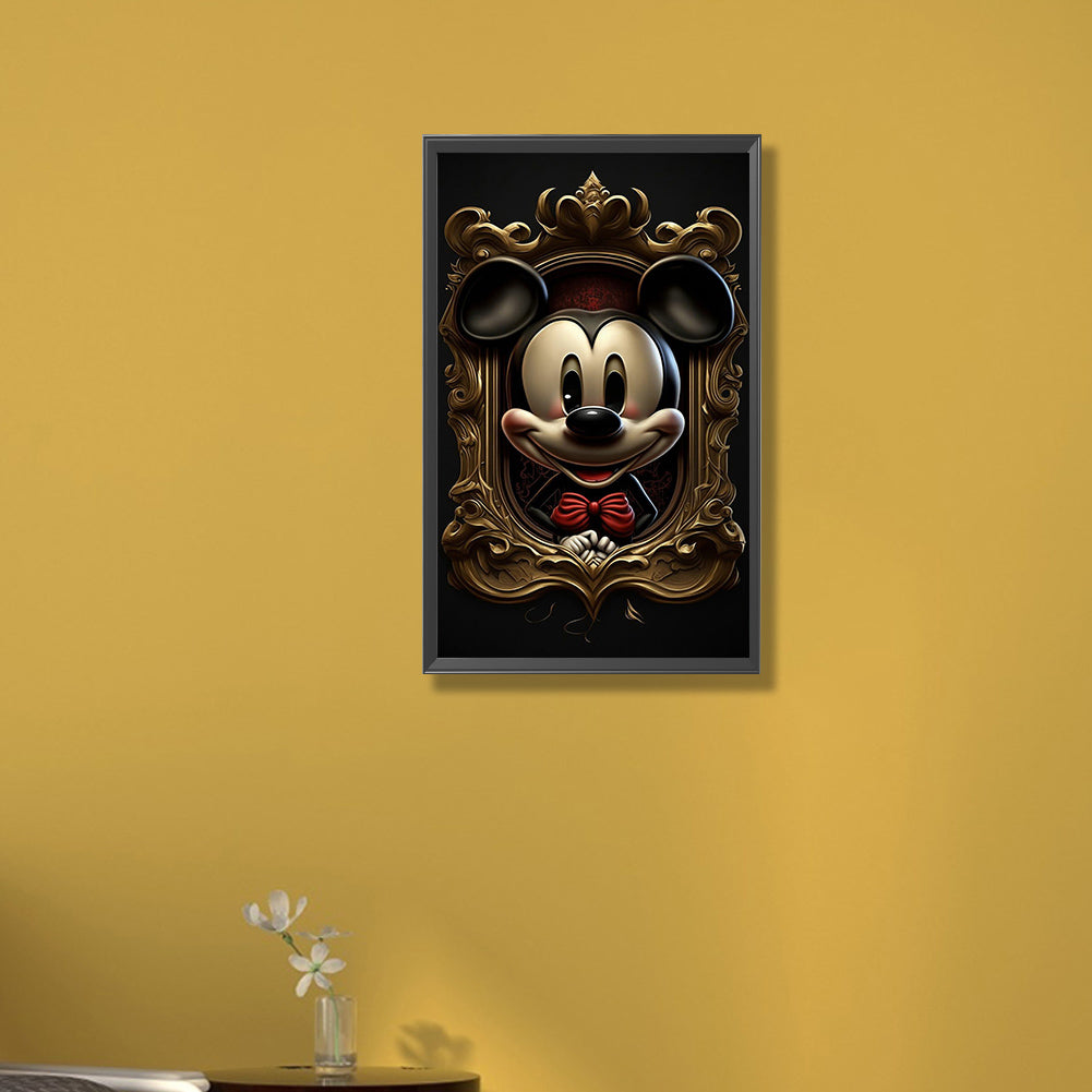 Mirror Mickey - Full Round Drill Diamond Painting 30*50CM