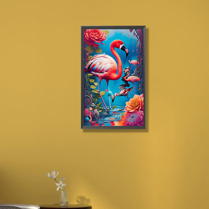 Flamingo - Full Round Drill Diamond Painting 30*50CM