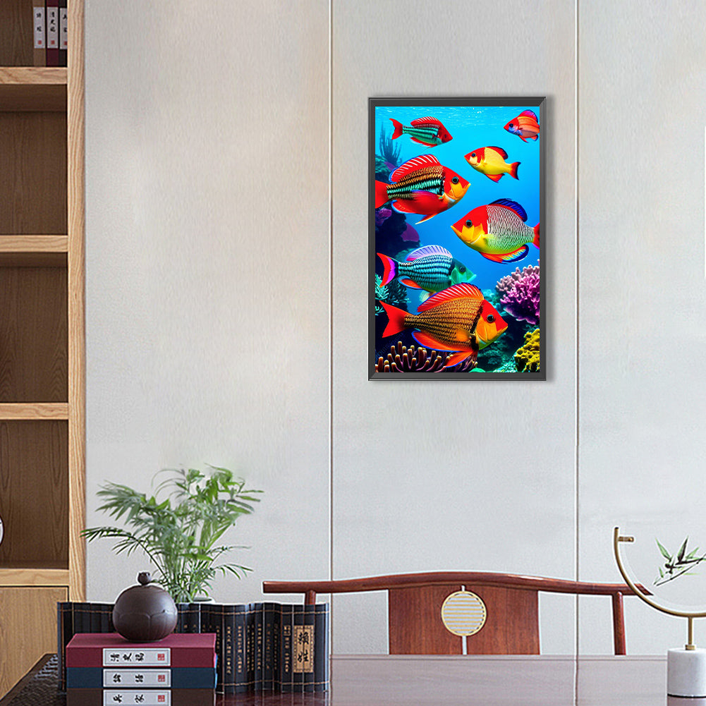 Deep Sea Fish - Full Round Drill Diamond Painting 30*50CM