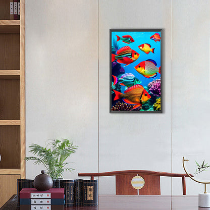 Deep Sea Fish - Full Round Drill Diamond Painting 30*50CM