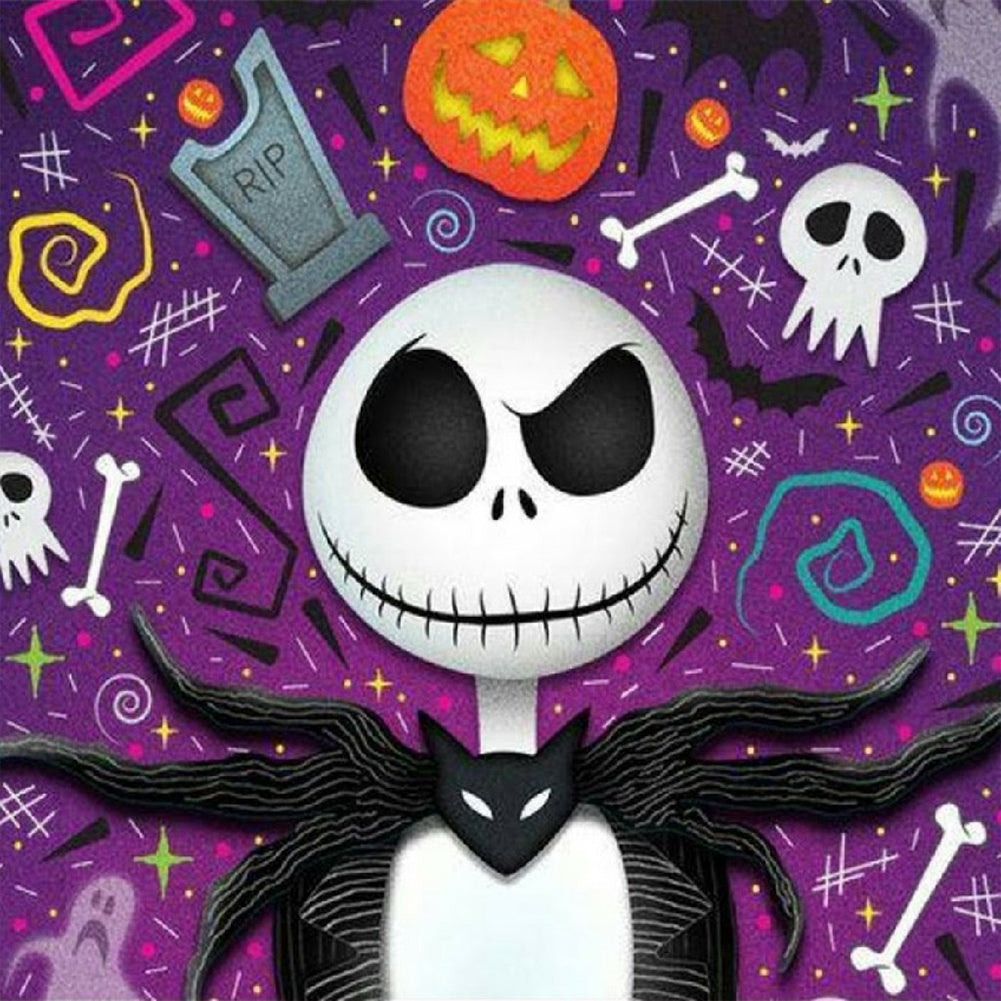 Skull - Full Round Drill Diamond Painting 30*30CM