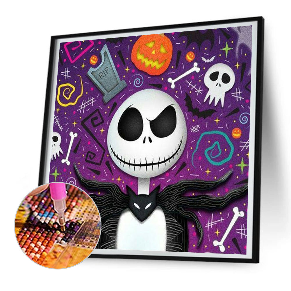 Skull - Full Round Drill Diamond Painting 30*30CM