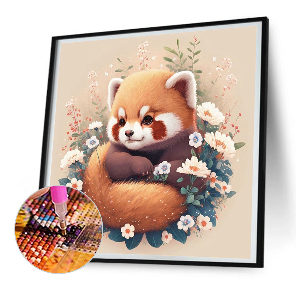 Brown Bear - Full Round Drill Diamond Painting 30*30CM