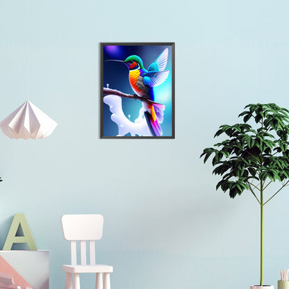 Hummingbird Taking Off - Full Round Drill Diamond Painting 30*40CM