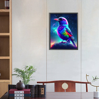 Hummingbird Looking Up At The Stars - Full Round Drill Diamond Painting 30*40CM