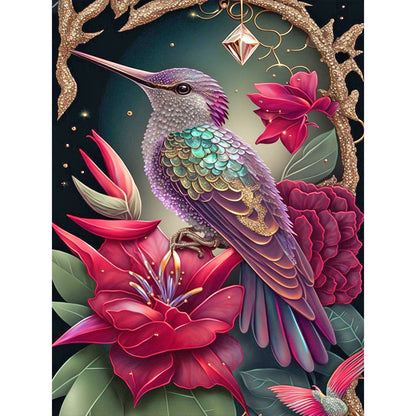 Bird - Full Round Drill Diamond Painting 30*40CM