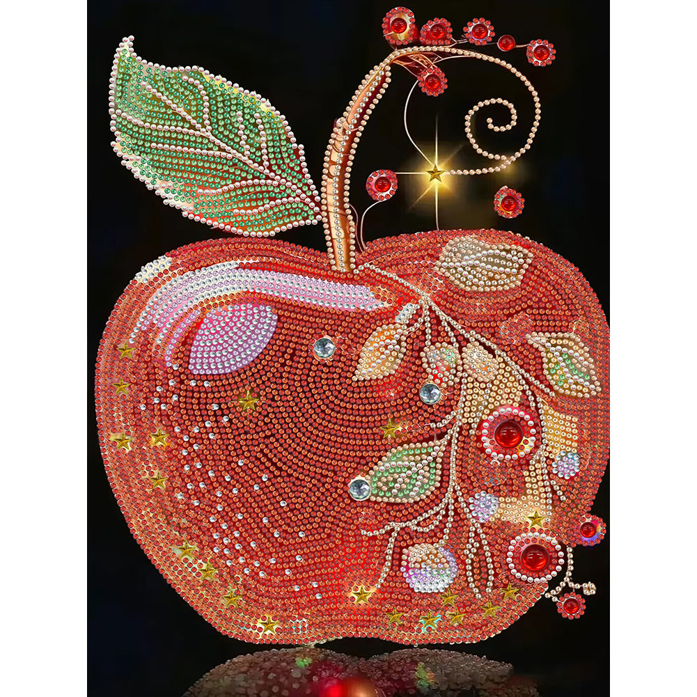 Red Apple - Special Shaped Drill Diamond Painting 30*40CM