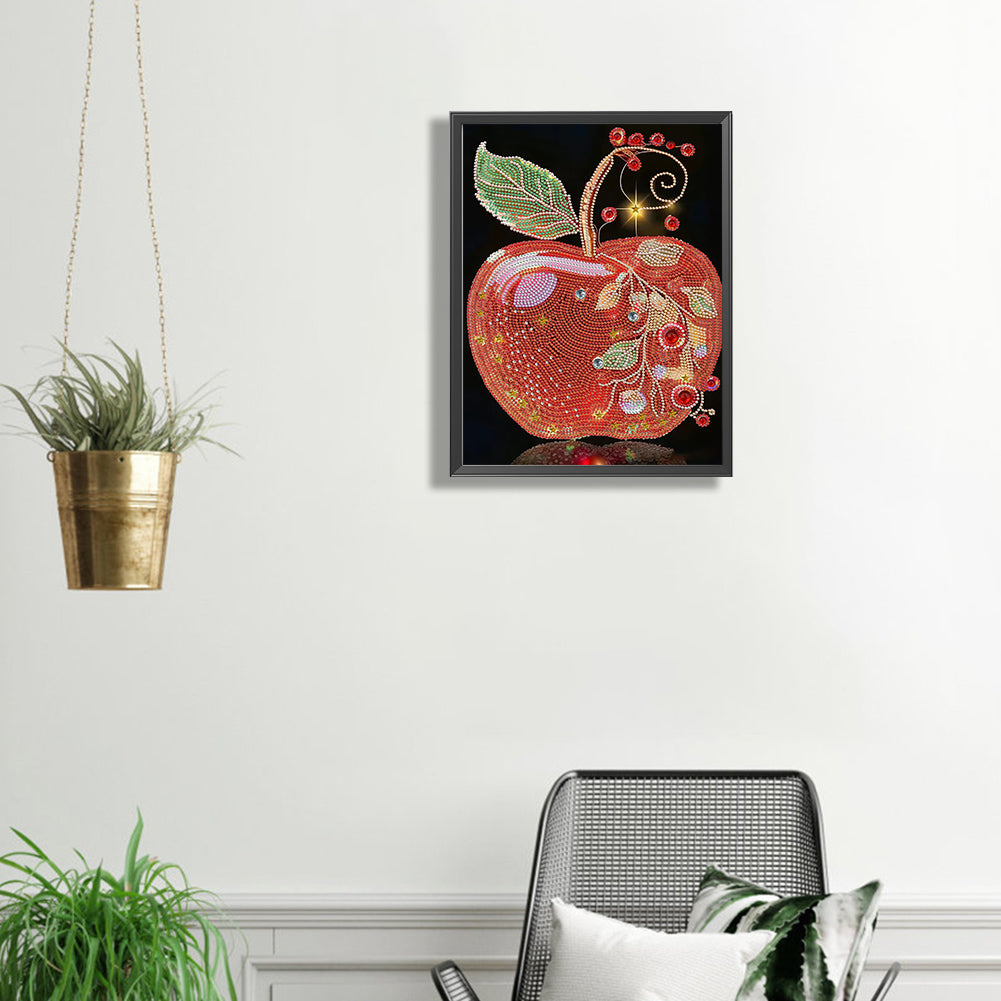 Red Apple - Special Shaped Drill Diamond Painting 30*40CM