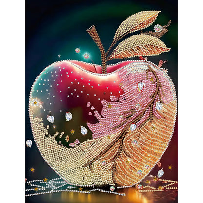 Red And Green Apples - Special Shaped Drill Diamond Painting 30*40CM