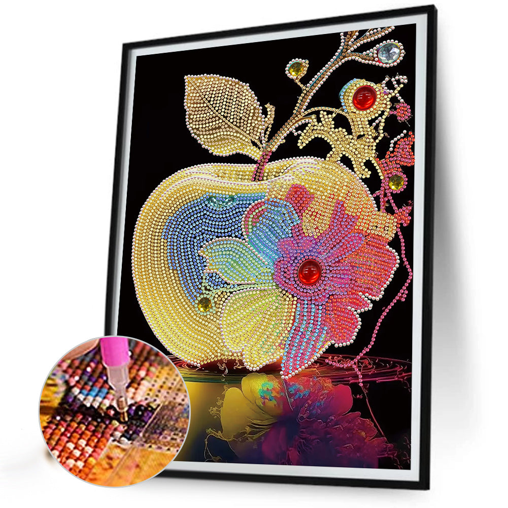 Colorful Apple - Special Shaped Drill Diamond Painting 30*40CM