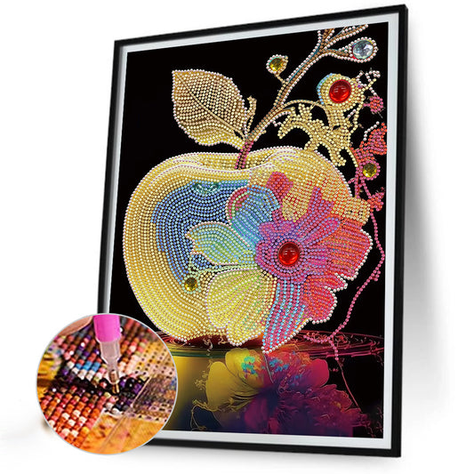 Colorful Apple - Special Shaped Drill Diamond Painting 30*40CM