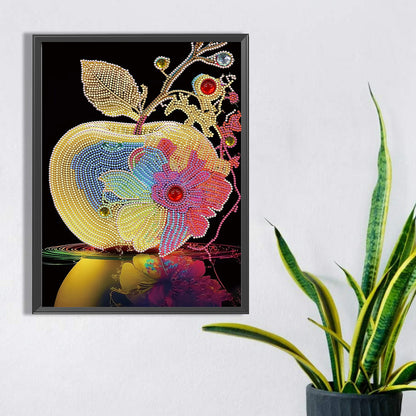 Colorful Apple - Special Shaped Drill Diamond Painting 30*40CM