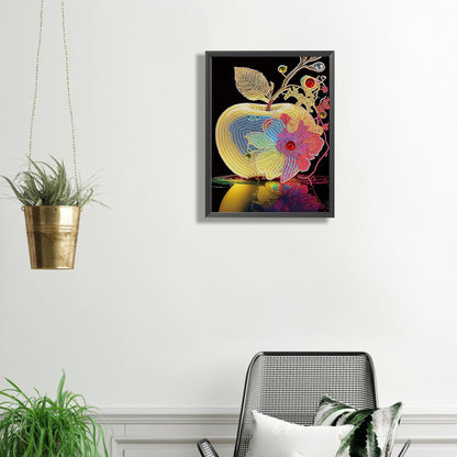 Colorful Apple - Special Shaped Drill Diamond Painting 30*40CM