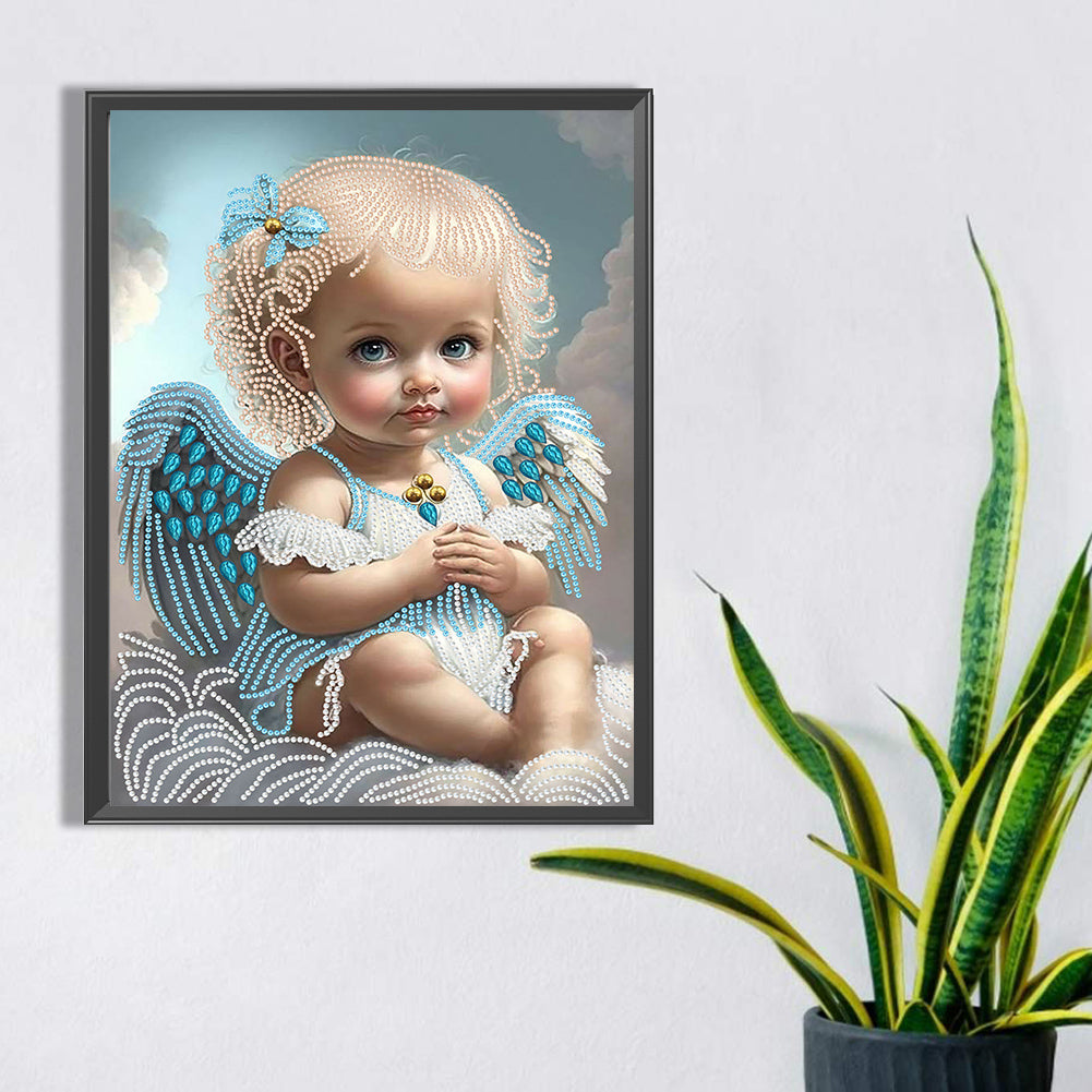 Angel Little Girl - Special Shaped Drill Diamond Painting 30*40CM