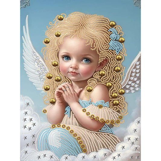 Angel Little Girl - Special Shaped Drill Diamond Painting 30*40CM