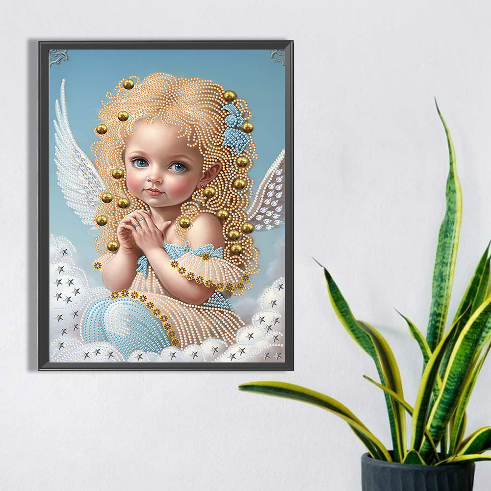 Angel Little Girl - Special Shaped Drill Diamond Painting 30*40CM