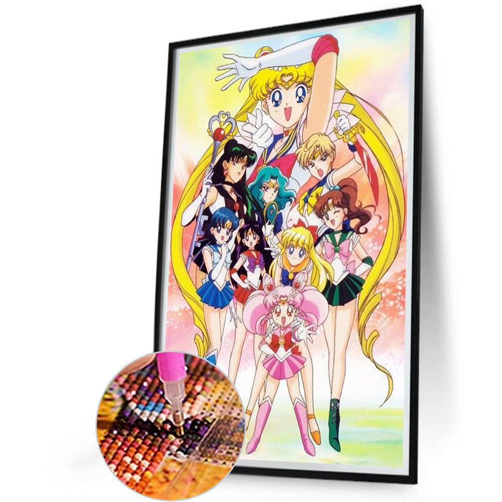 Sailor Moon - Full Round Drill Diamond Painting 40*60CM