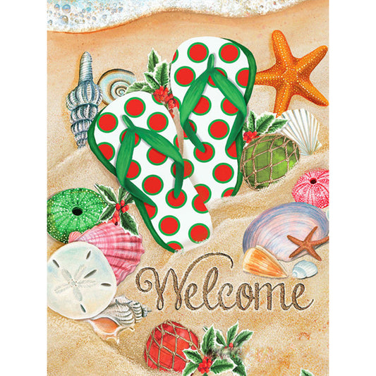 Beach Slippers - Full Round Drill Diamond Painting 30*40CM
