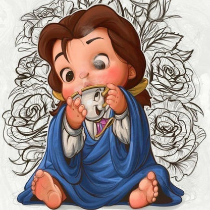 Princess Belle - Full Round Drill Diamond Painting 30*30CM