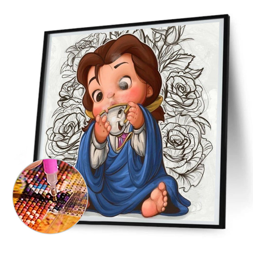 Princess Belle - Full Round Drill Diamond Painting 30*30CM
