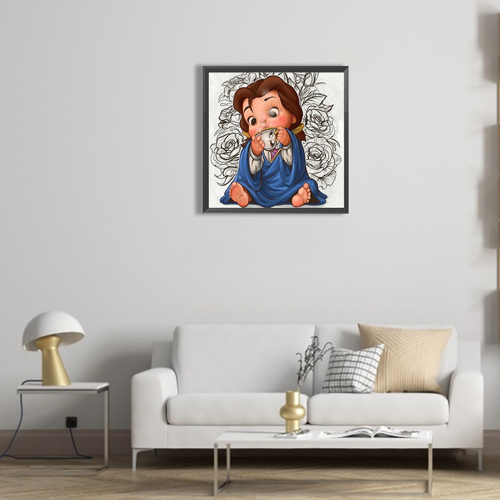 Princess Belle - Full Round Drill Diamond Painting 30*30CM