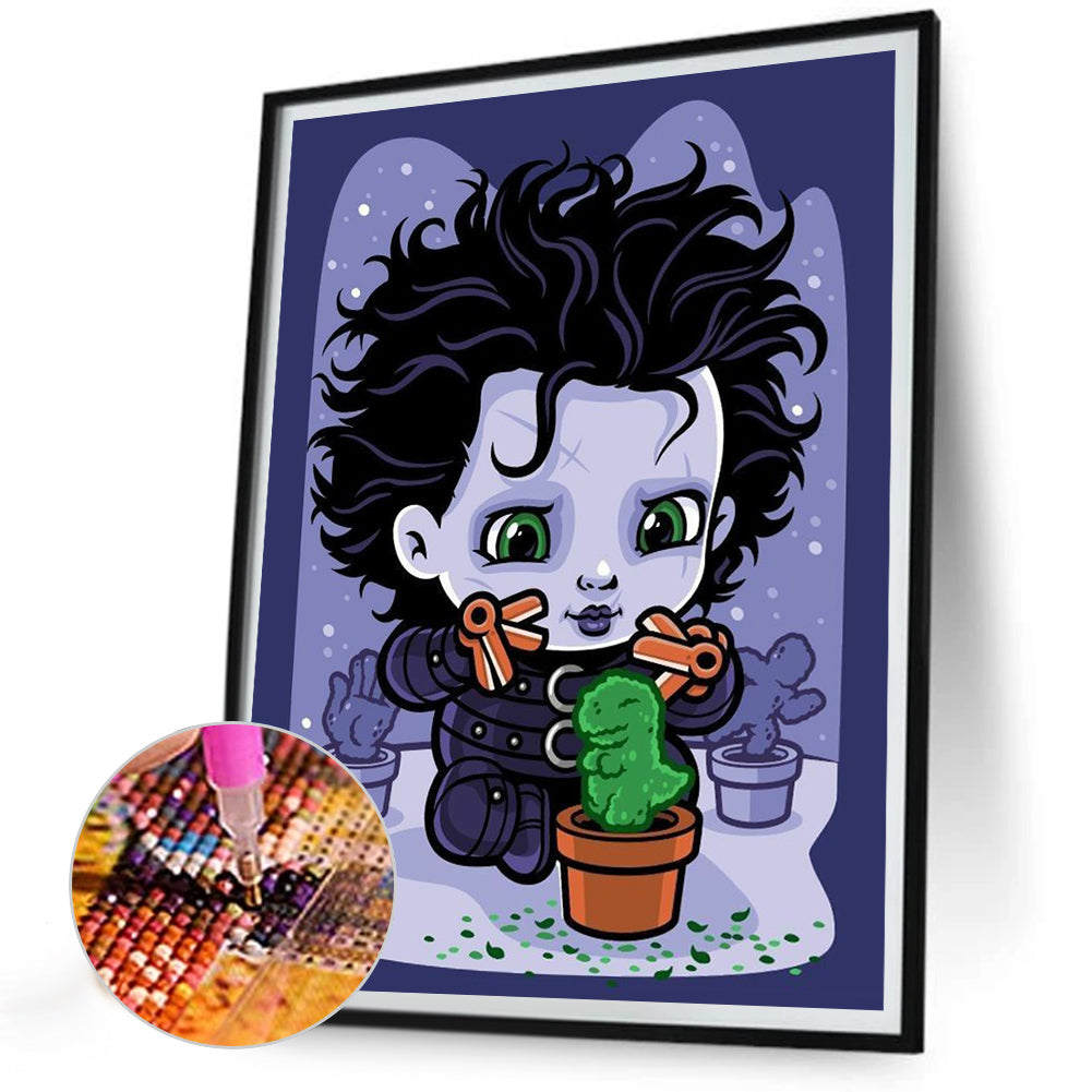 Edward Scissorhands - Full Round Drill Diamond Painting 30*40CM