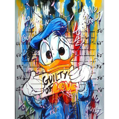 Donald Duck - Full Round Drill Diamond Painting 30*40CM
