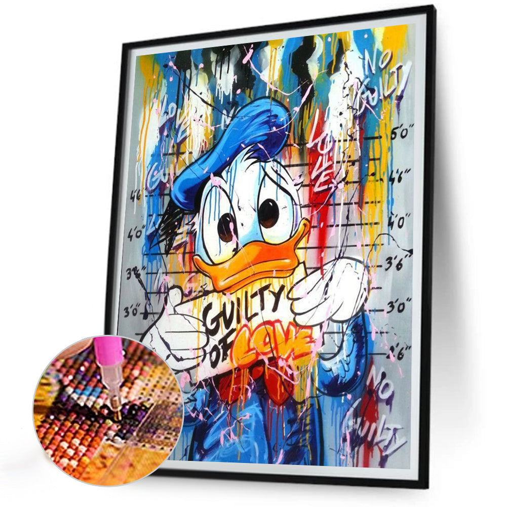 Donald Duck - Full Round Drill Diamond Painting 30*40CM