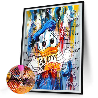 Donald Duck - Full Round Drill Diamond Painting 30*40CM