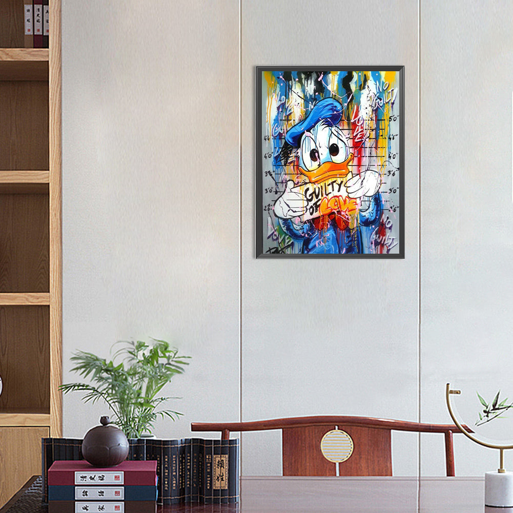 Donald Duck - Full Round Drill Diamond Painting 30*40CM