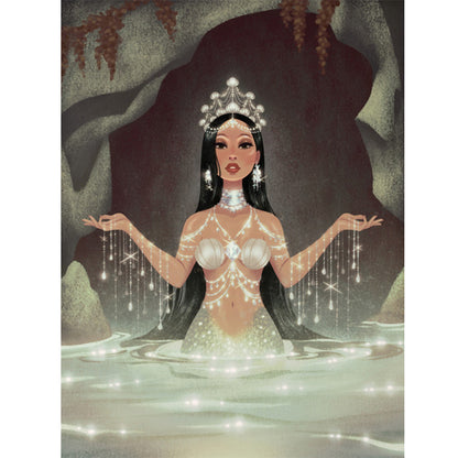 Mermaid Princess - Full Round Drill Diamond Painting 30*40CM