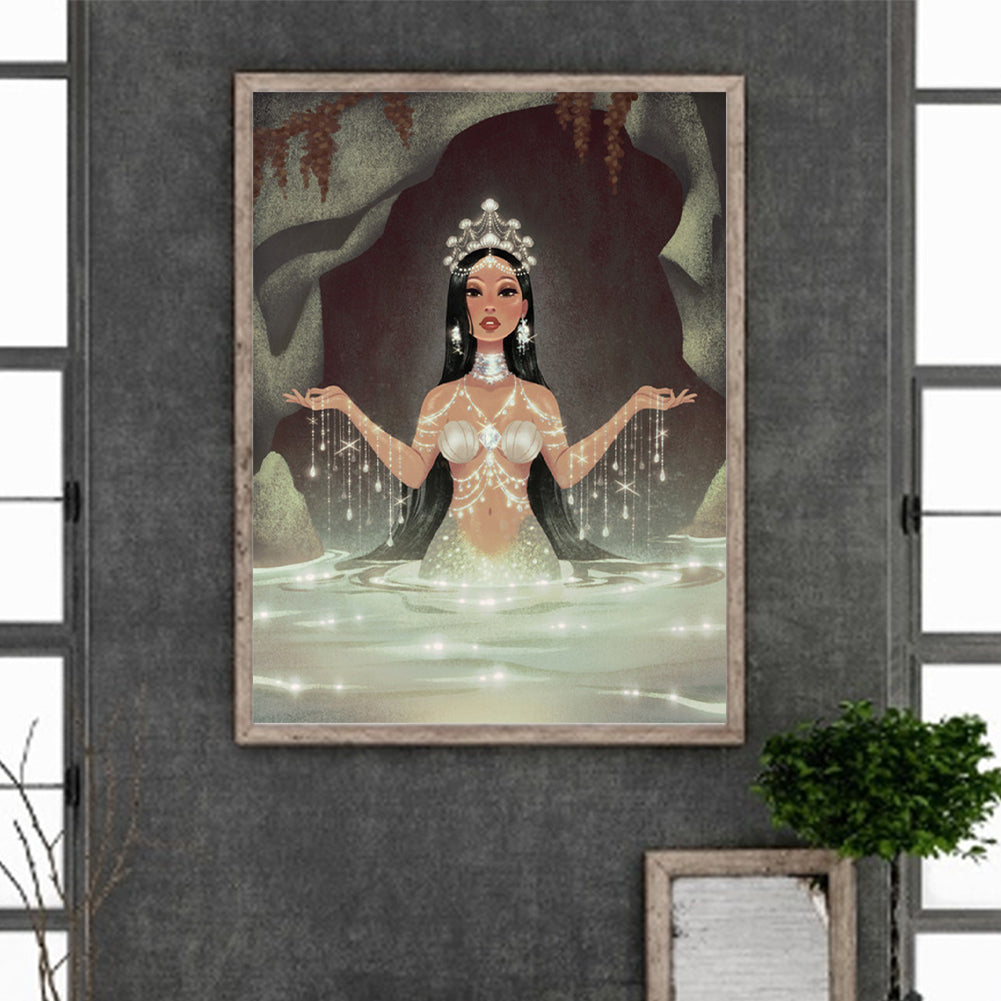 Mermaid Princess - Full Round Drill Diamond Painting 30*40CM