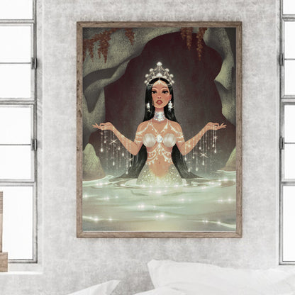 Mermaid Princess - Full Round Drill Diamond Painting 30*40CM