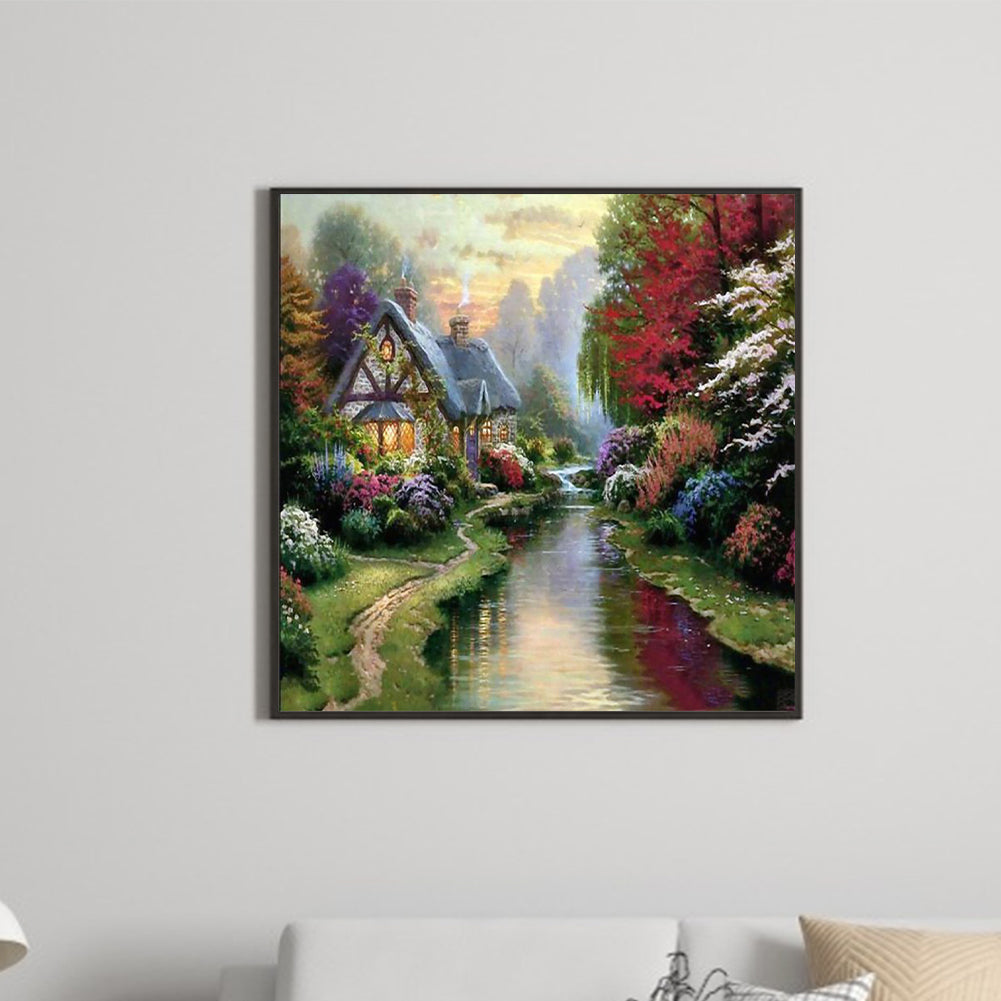 Small River Water - Full Round Drill Diamond Painting 40*40CM