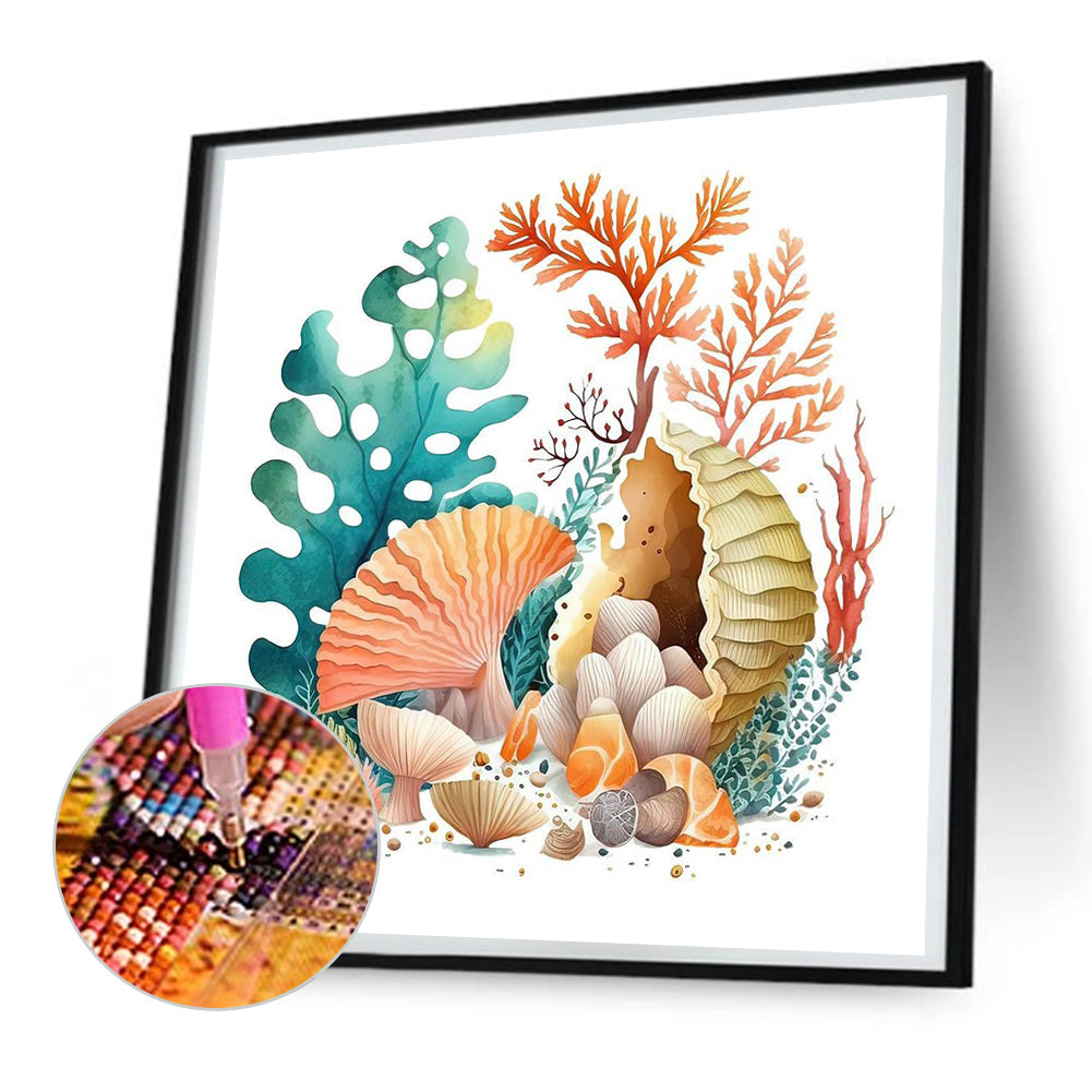 Coral Shell - Full Round Drill Diamond Painting 30*30CM