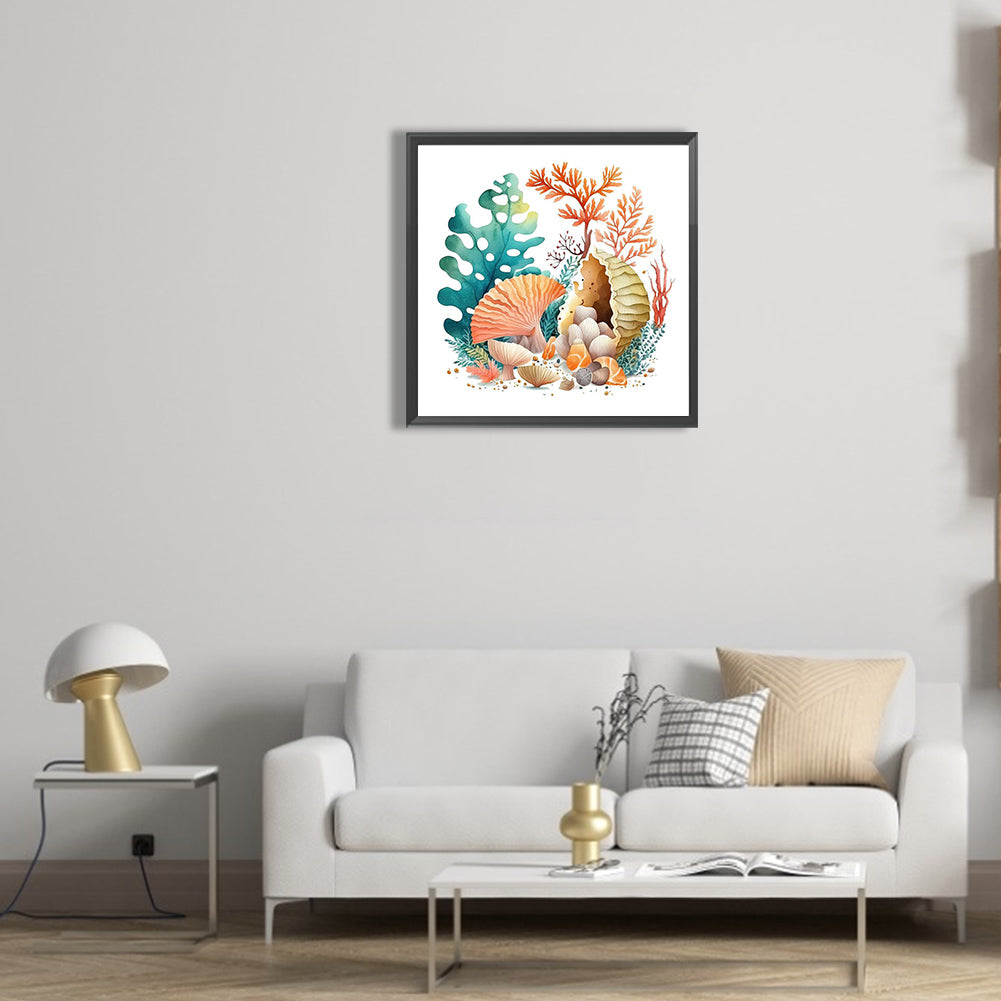 Coral Shell - Full Round Drill Diamond Painting 30*30CM