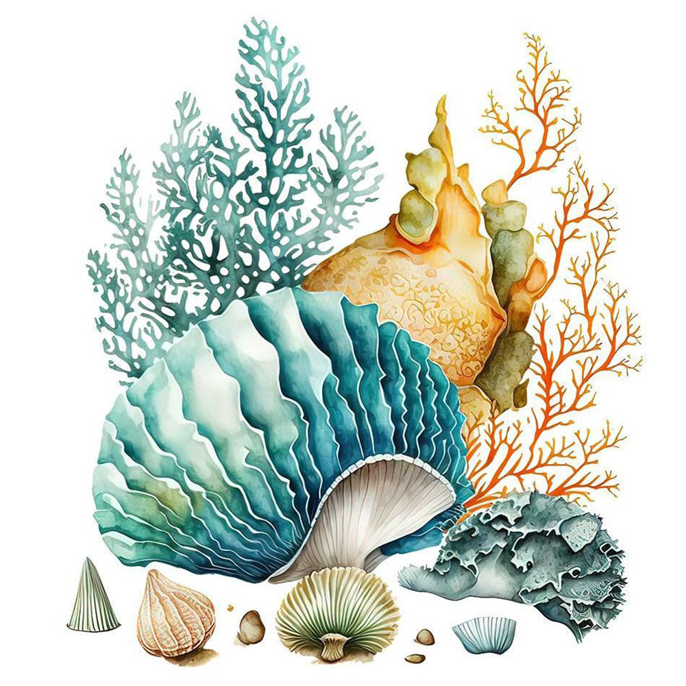 Coral Shell - Full Round Drill Diamond Painting 30*30CM