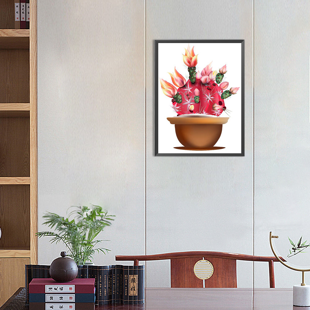 Cactus - Full Round Drill Diamond Painting 30*40CM