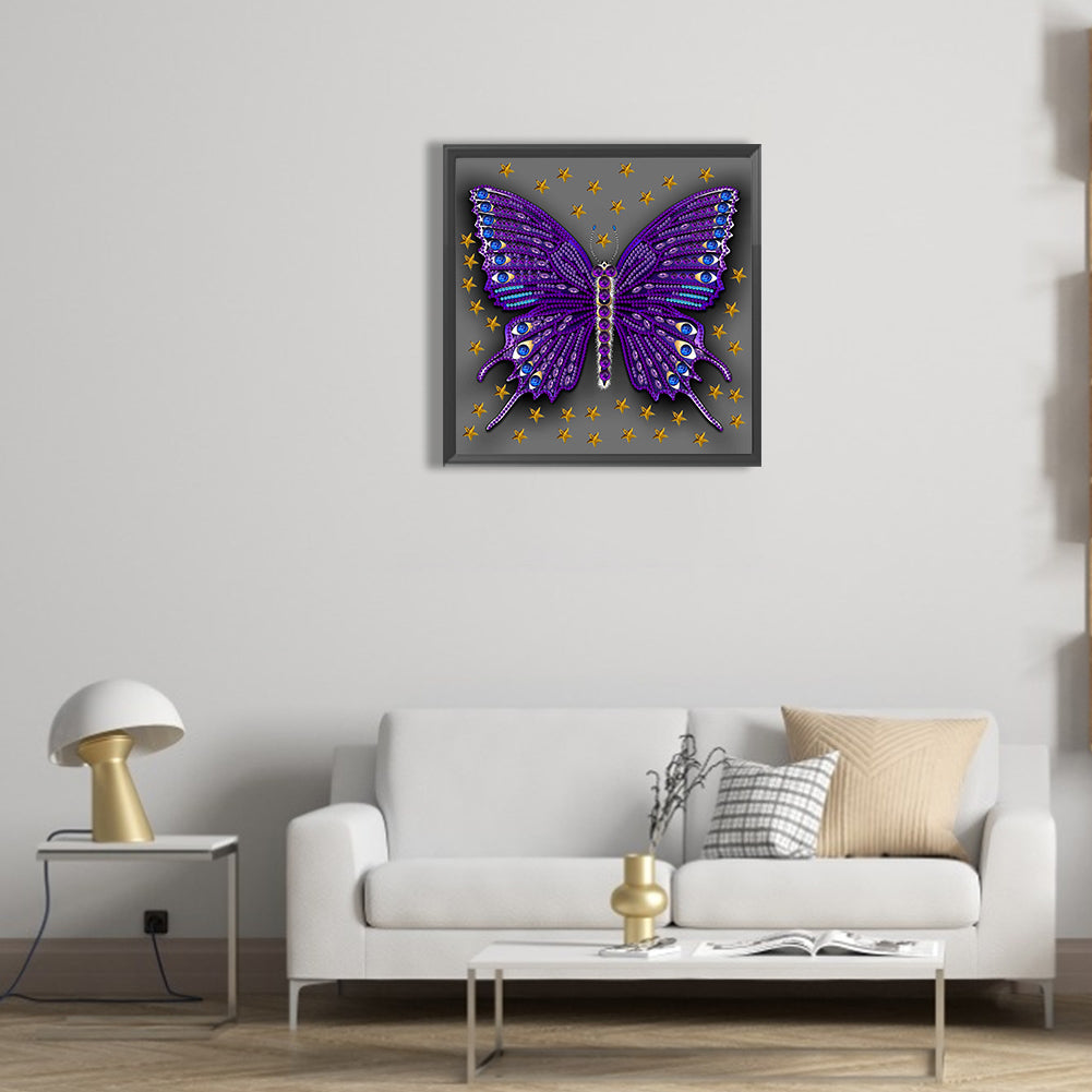 Butterfly Dragonfly - Special Shaped Drill Diamond Painting 30*30CM