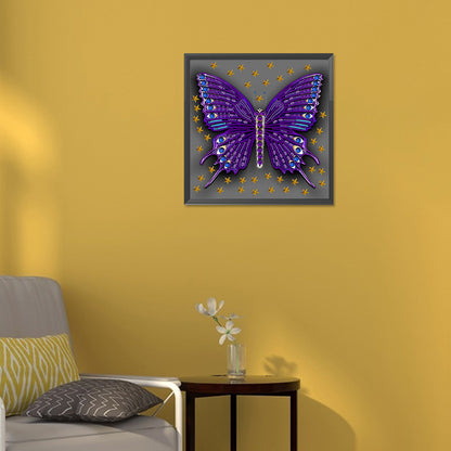 Butterfly Dragonfly - Special Shaped Drill Diamond Painting 30*30CM