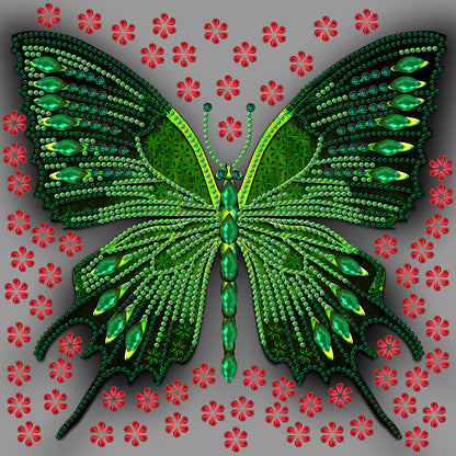 Butterfly Dragonfly - Special Shaped Drill Diamond Painting 30*30CM