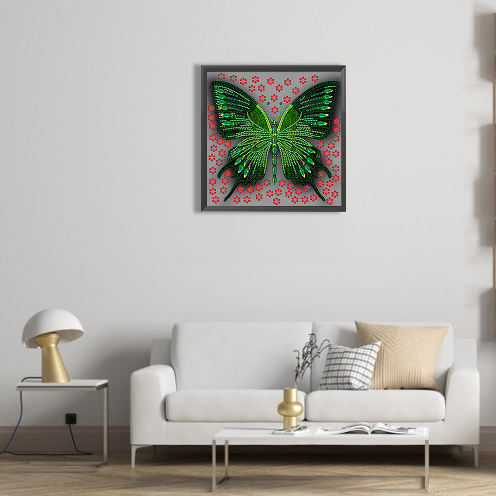 Butterfly Dragonfly - Special Shaped Drill Diamond Painting 30*30CM