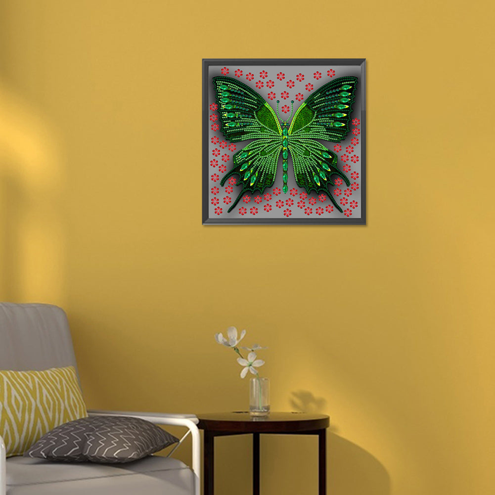 Butterfly Dragonfly - Special Shaped Drill Diamond Painting 30*30CM