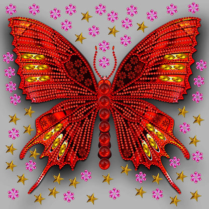 Butterfly Dragonfly - Special Shaped Drill Diamond Painting 30*30CM