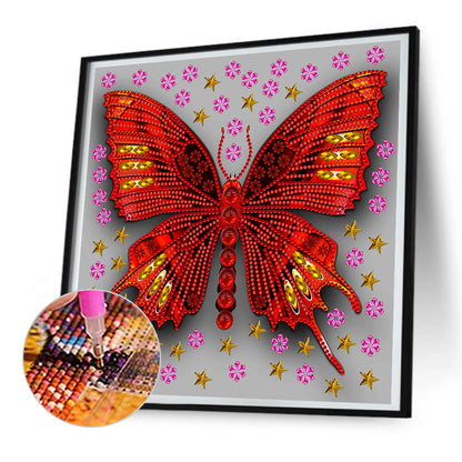 Butterfly Dragonfly - Special Shaped Drill Diamond Painting 30*30CM