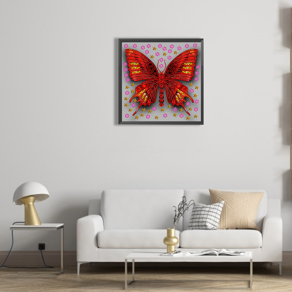 Butterfly Dragonfly - Special Shaped Drill Diamond Painting 30*30CM